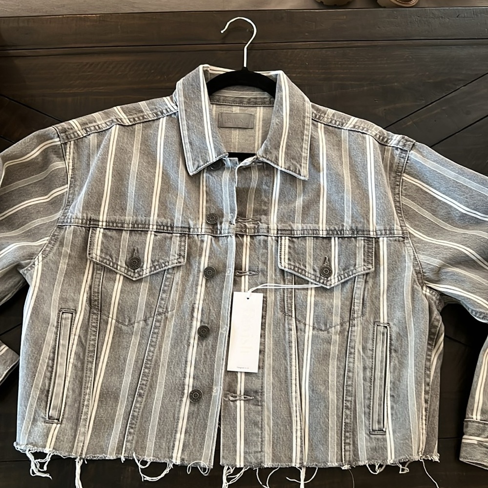 NWT Boyish The Harvey Cropped Denim Jacket - Picture 2 of 5